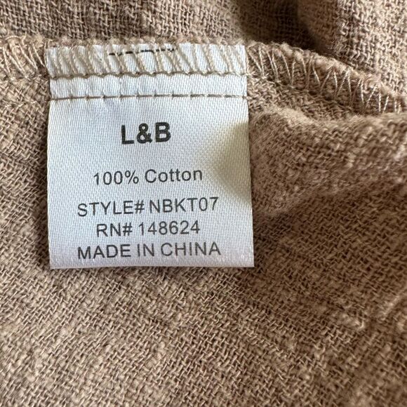 L&B‎ Lucky Blessed Western Boho Tunic Top Sz M? Beige Colorful Embroidered - Picture 10 of 10